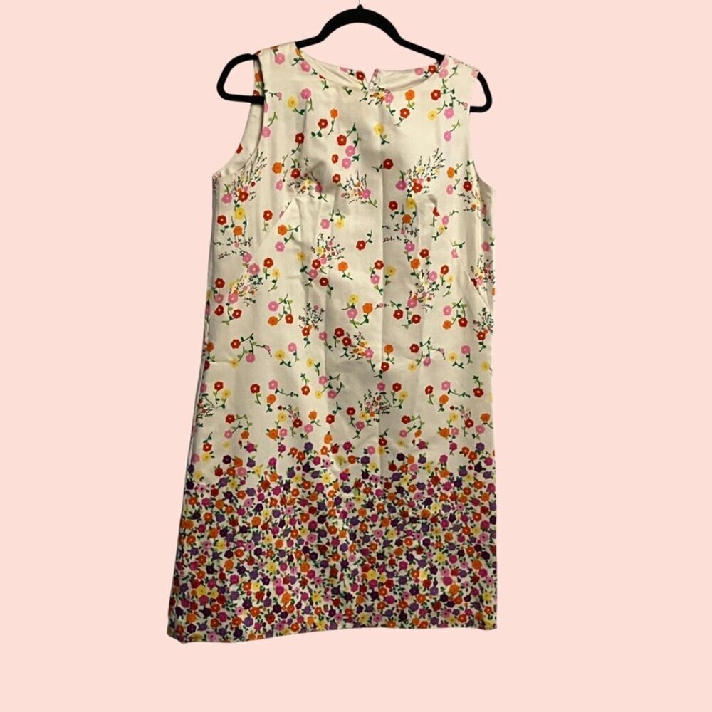 🍦Vibrant Vintage Floral Shift Dress